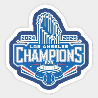 Los Angeles Dodgers B2B Champions 2025 Sticker